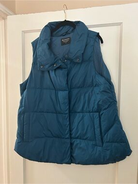Athleta downtown vest, blue, 2X